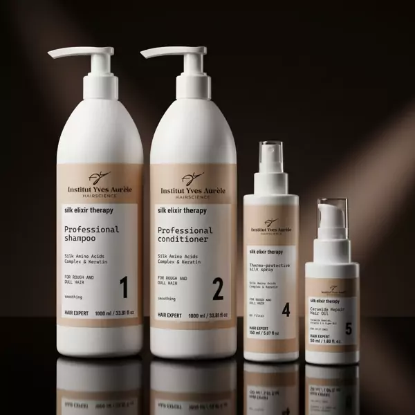 Plaukų atstatymo ir užpildymo sistema su šilko aminorūgštimis- Total Recovery I Specialaus dydžio leidimas